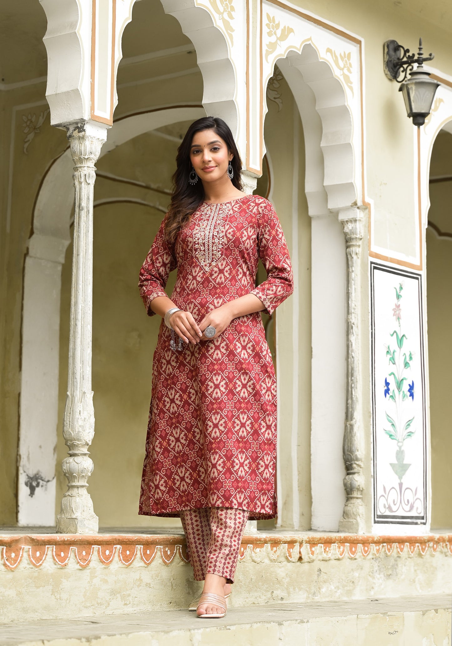 Beautiful and Simple Daily wear Kurta set With Dupatta and Bottom