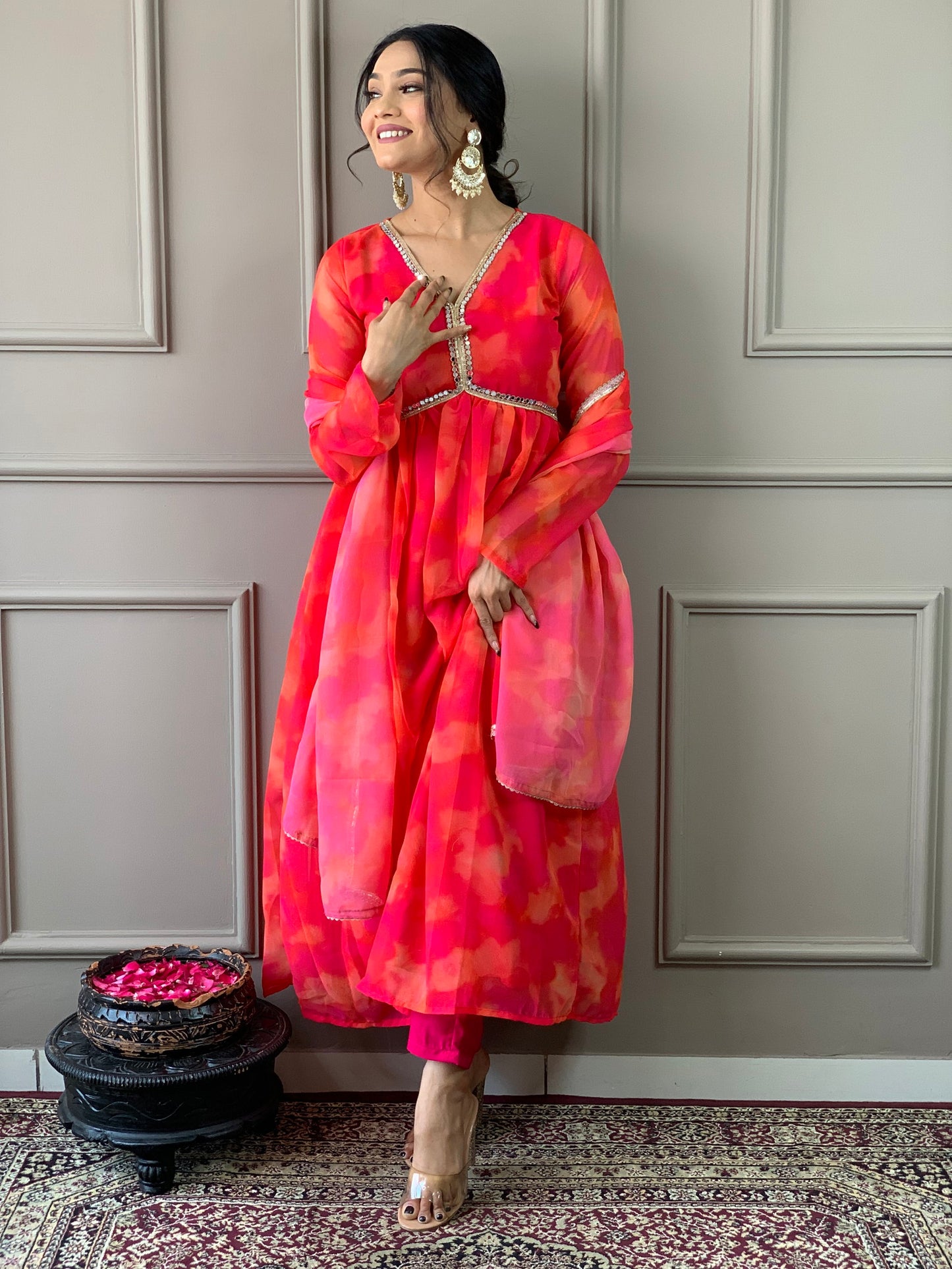 Beautiful Suit In Alia Design With Pant And Dupatta